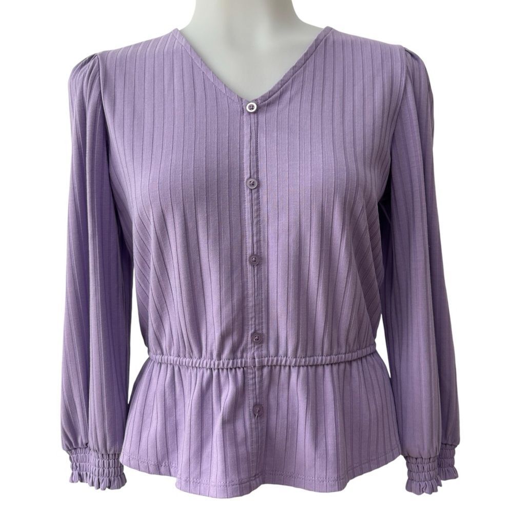 Aqua Girls Lavender Long Sleeve Top Size XL